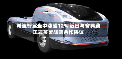 希迪智驾盘中涨超12% 近日与舍弗勒正式签署战略合作协议